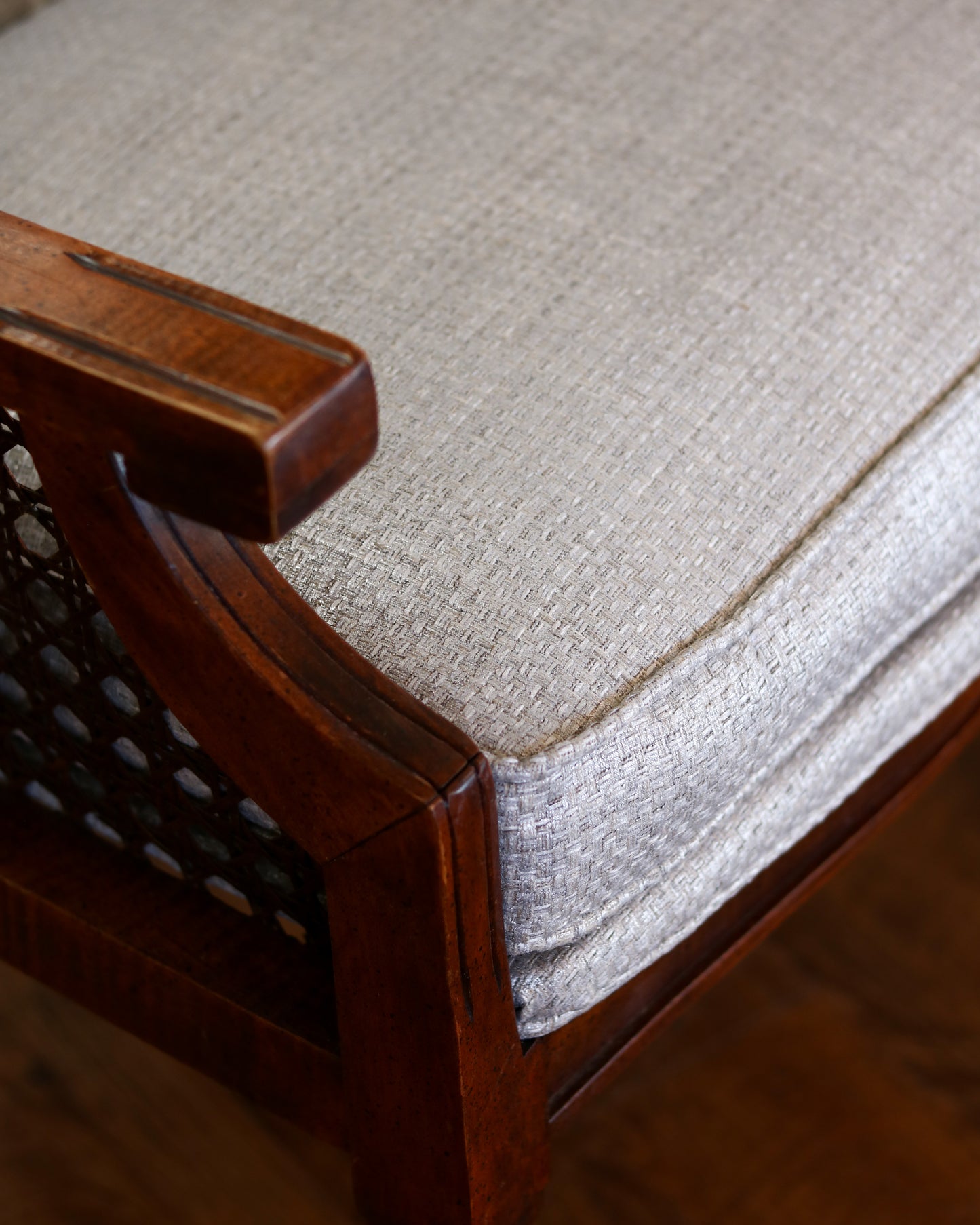 Reupholstered Antique Chair