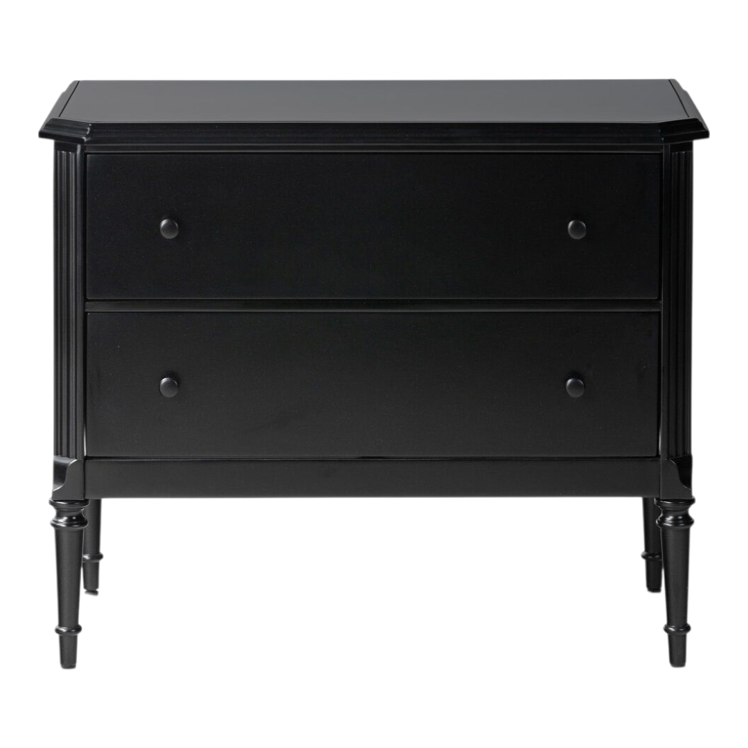 Lendon Black Iron Nightstand