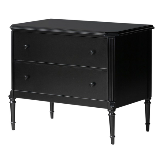 Lendon Black Iron Nightstand