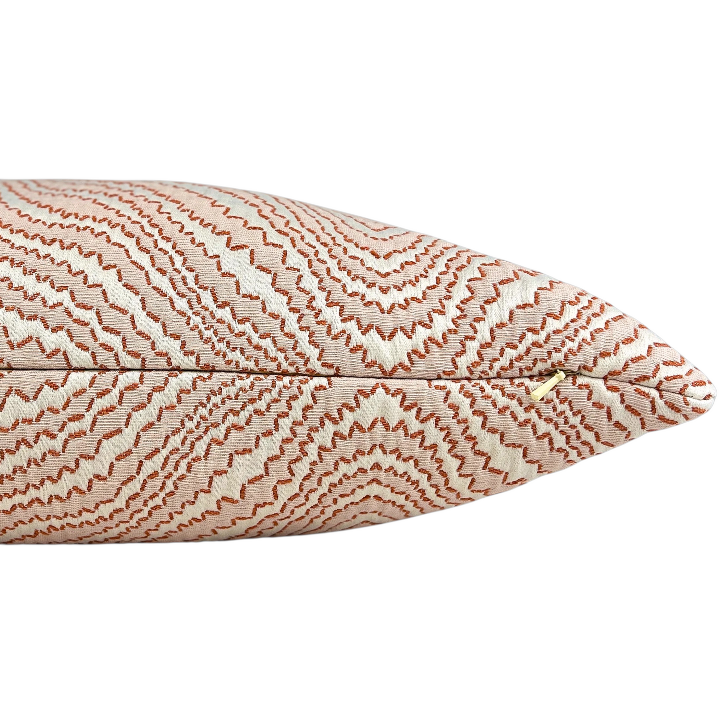 Poppy Chevron Pillow - 22"