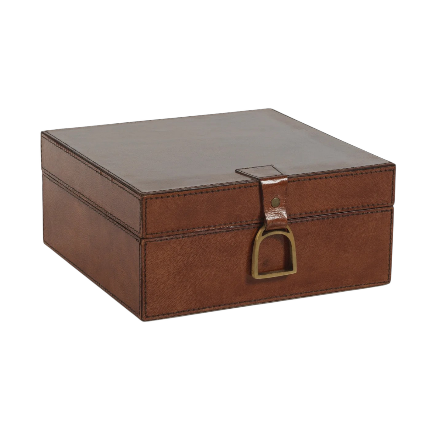 The Connaught Leather Square Box