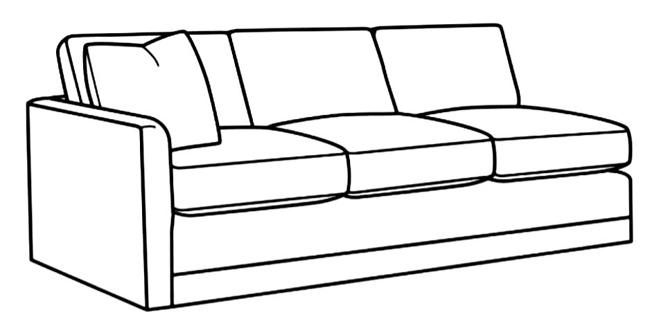 Black & White 3-Piece Sectional