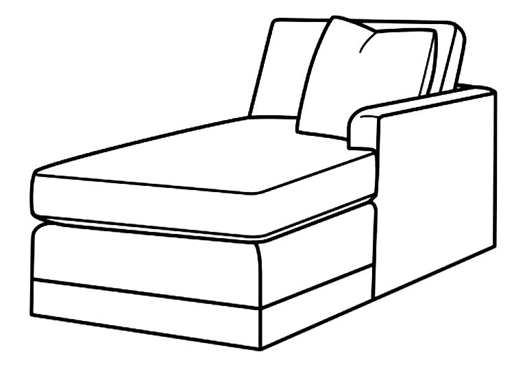 Black & White 3-Piece Sectional