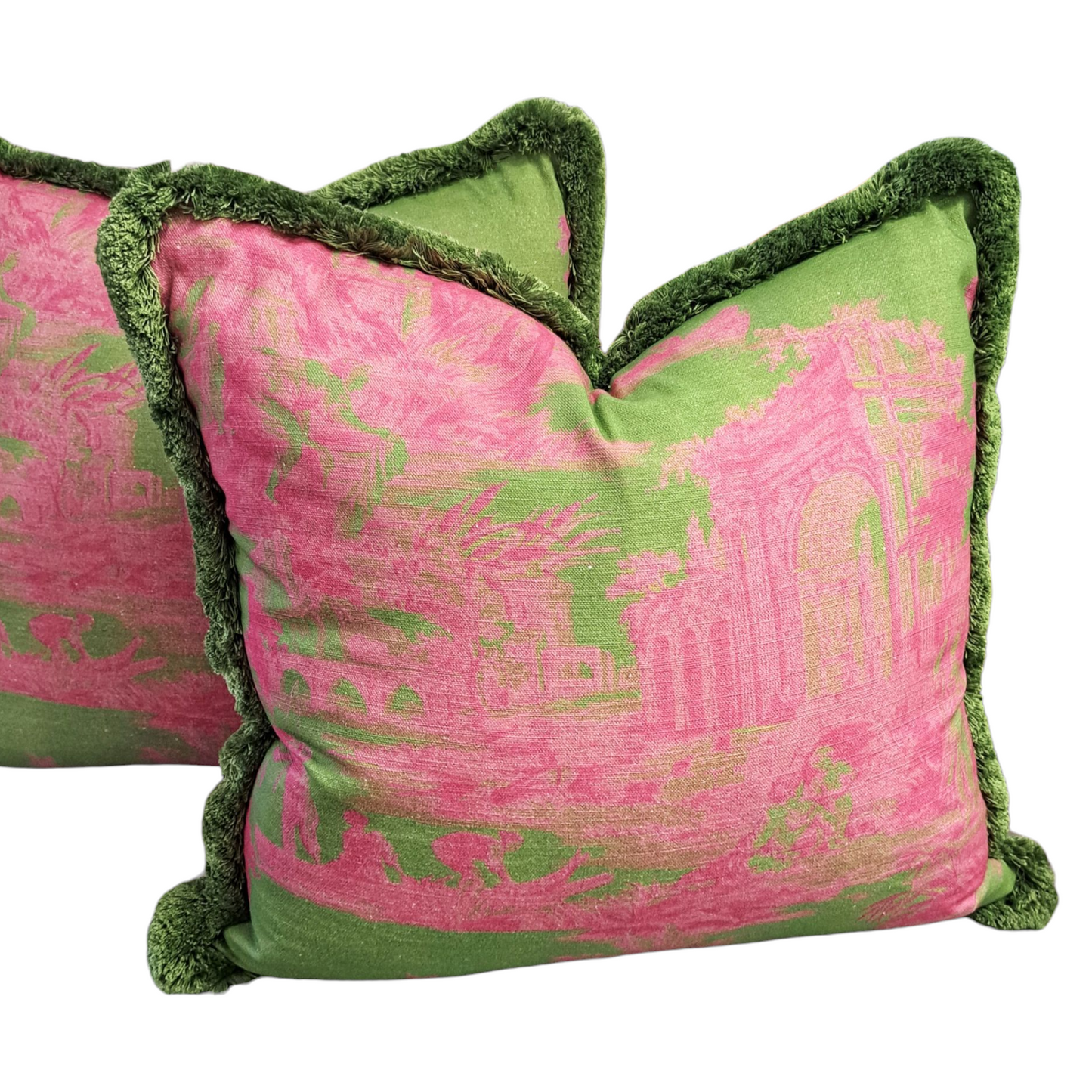 20" Toille Golf Pillow on Bone Cotton