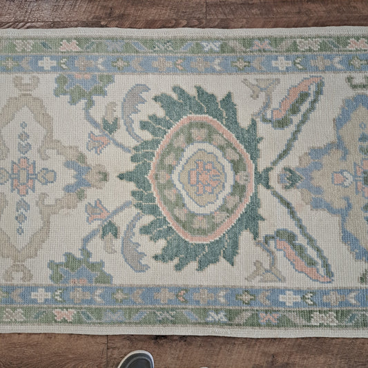 2'10" x 31'9" Turkish Oushak Runner