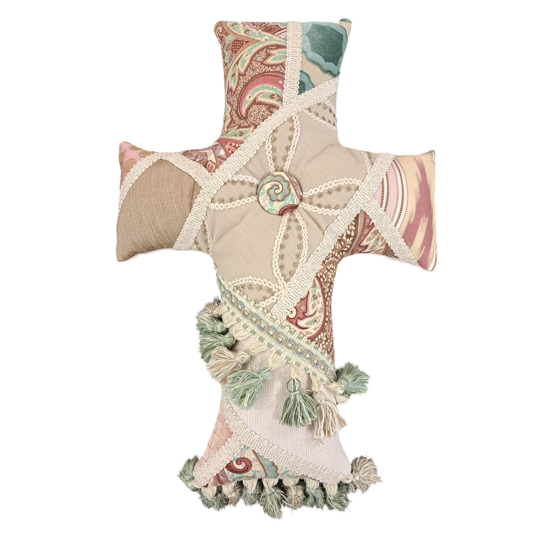 Handmade Cross Pillow