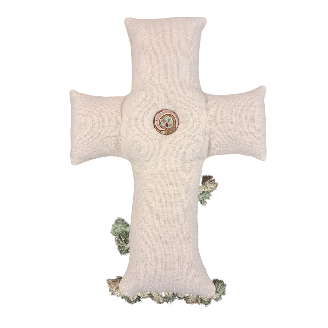 Handmade Cross Pillow