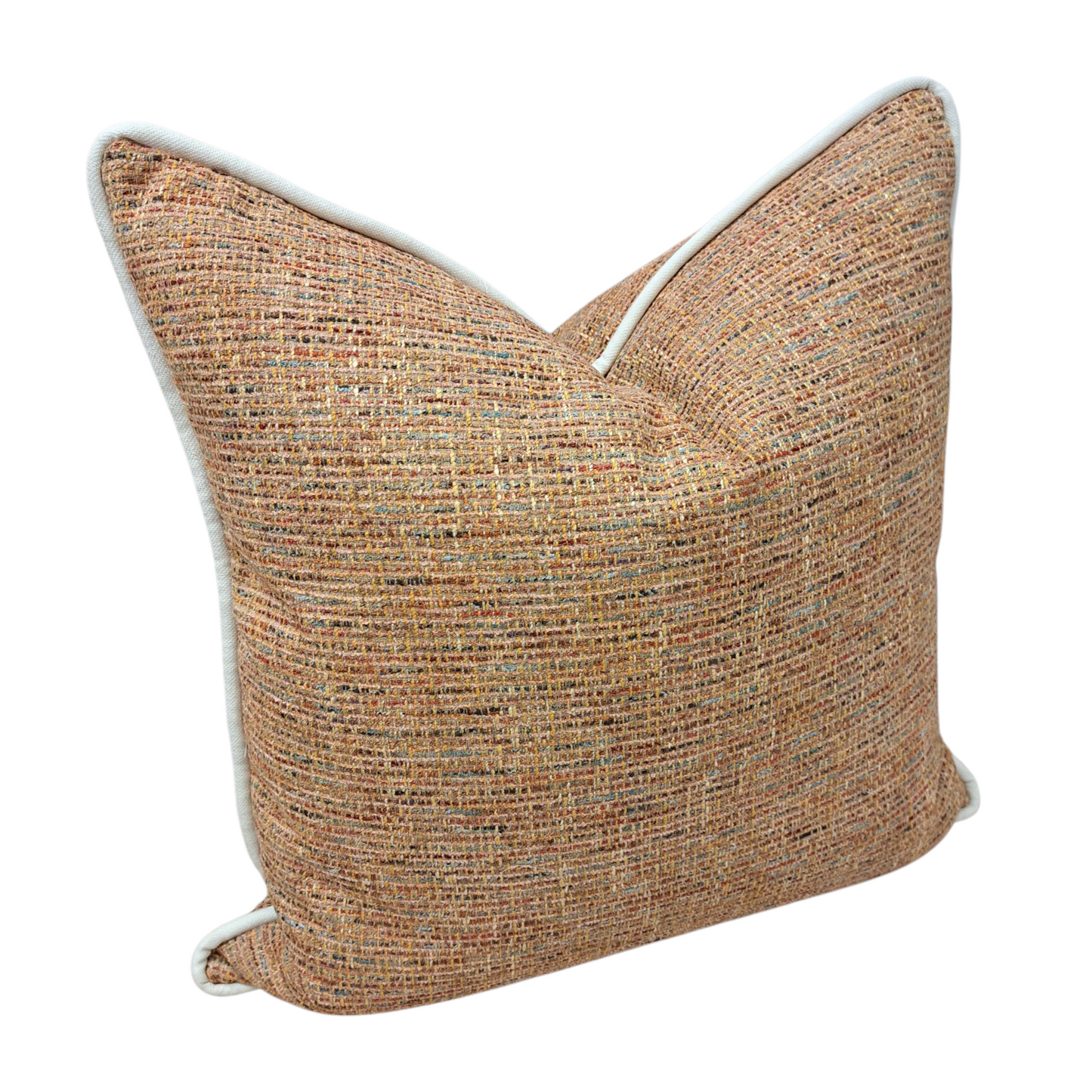 24" Orange Pillow w/ White Cord