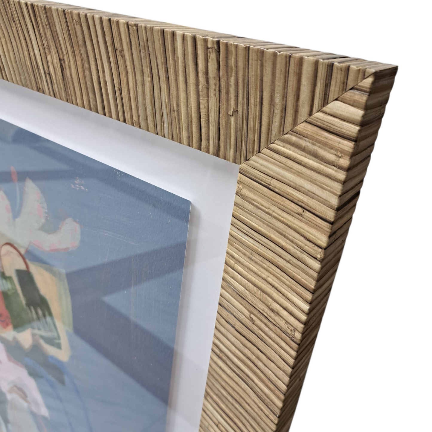 Playful Fragmented Bloom Painting
