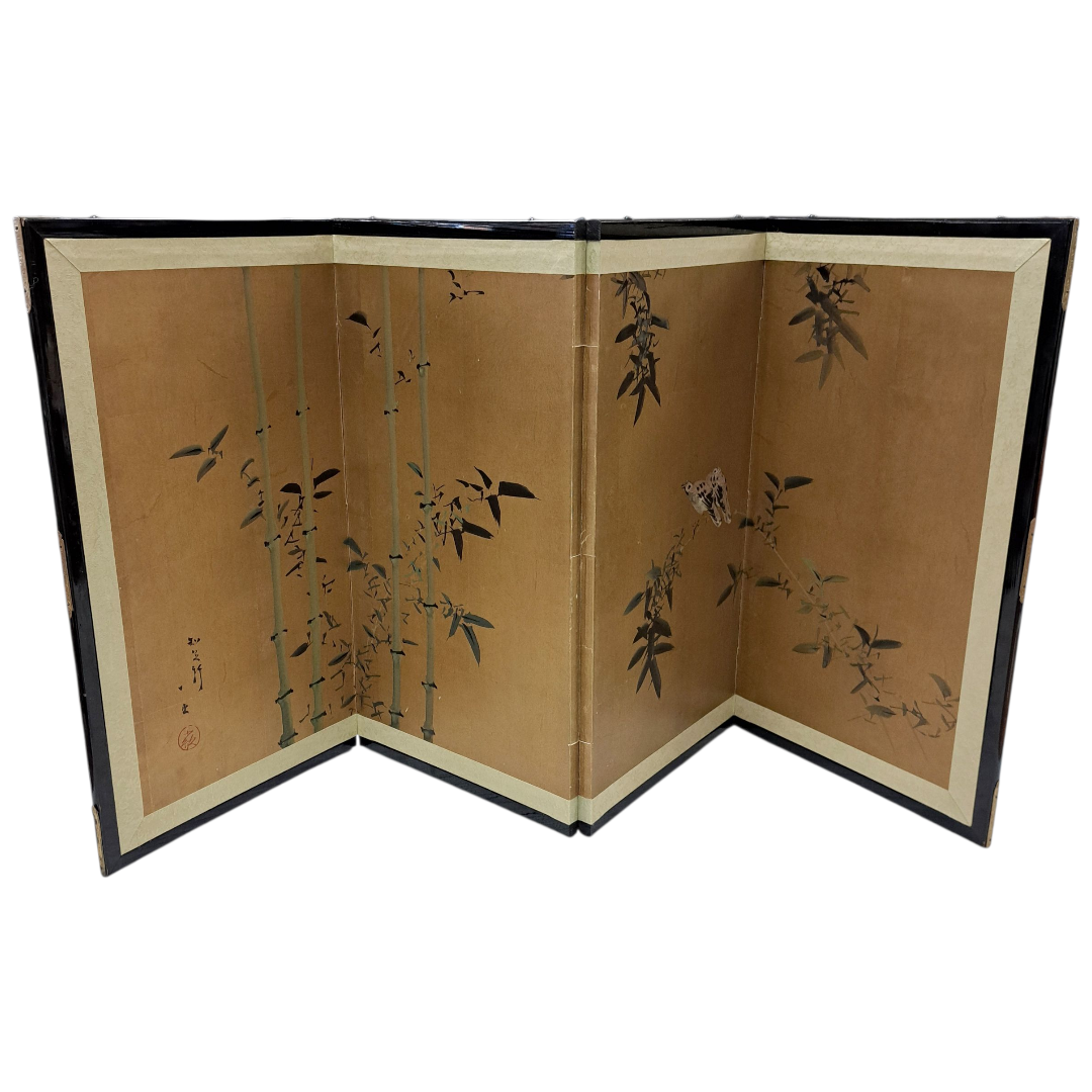 Large Antique Asian Screen