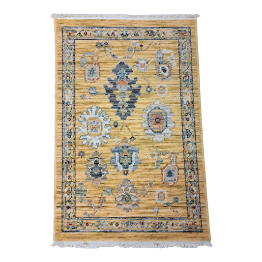 2' x 3' Lucca Yellow Rug
