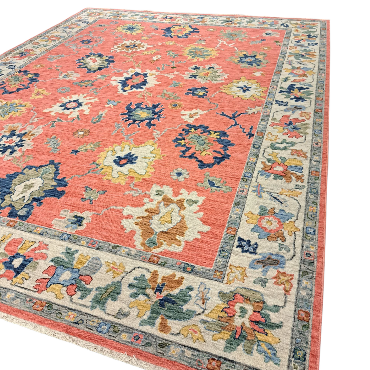 9'10" x 12'10" Lucca Rose Rug