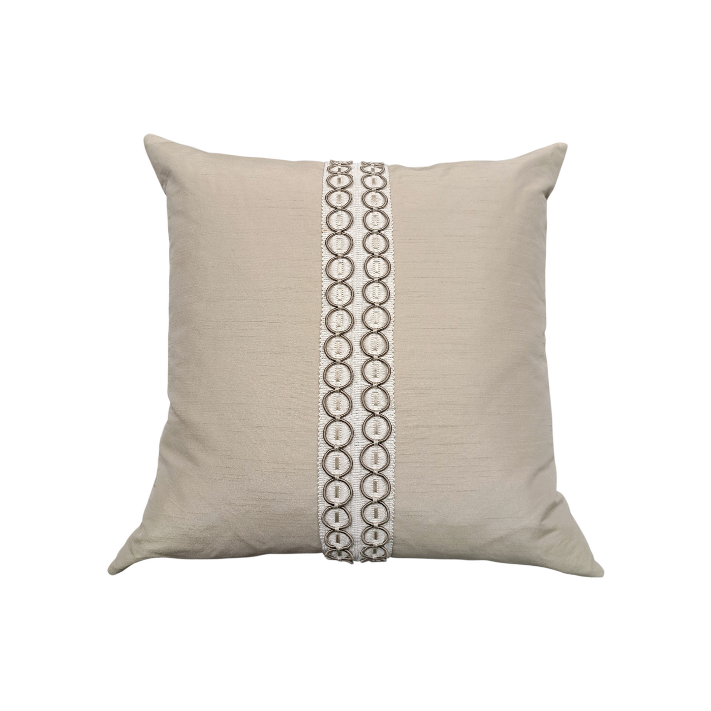 Cream Pillow w/ 2" Tape - 22"