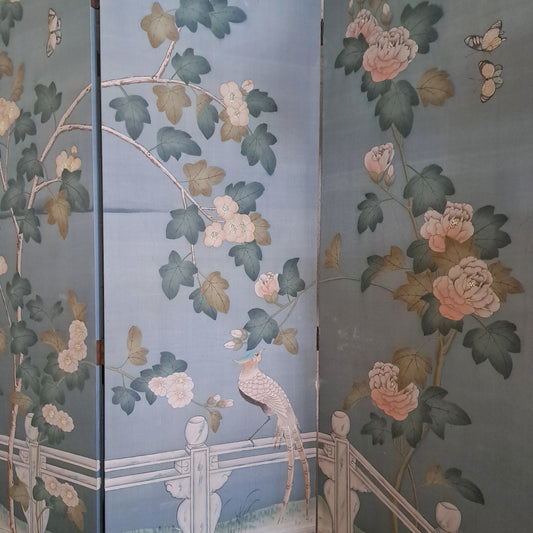 8ft Tall Asian Motif Screen