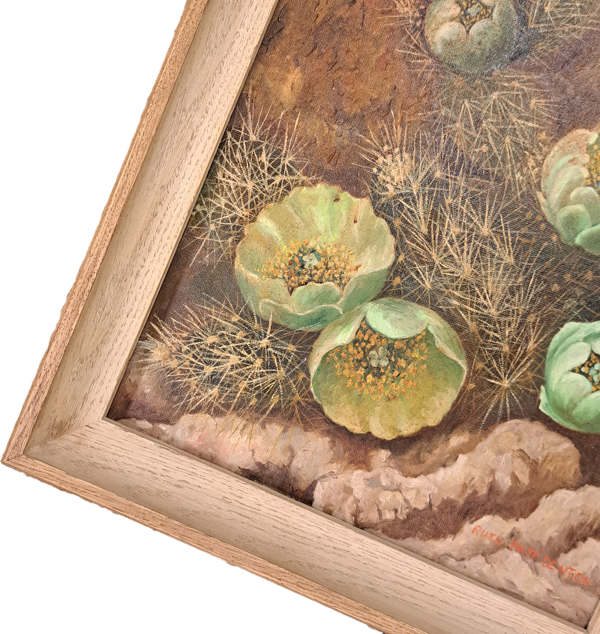 Framed Cactus Painting