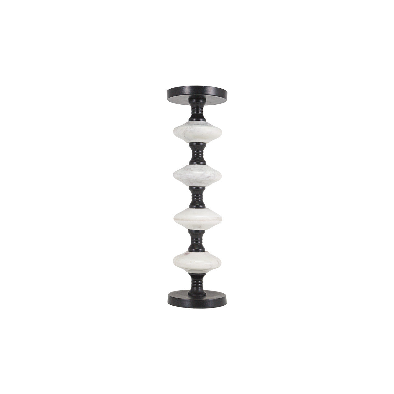 Black & White Marble Candleholder