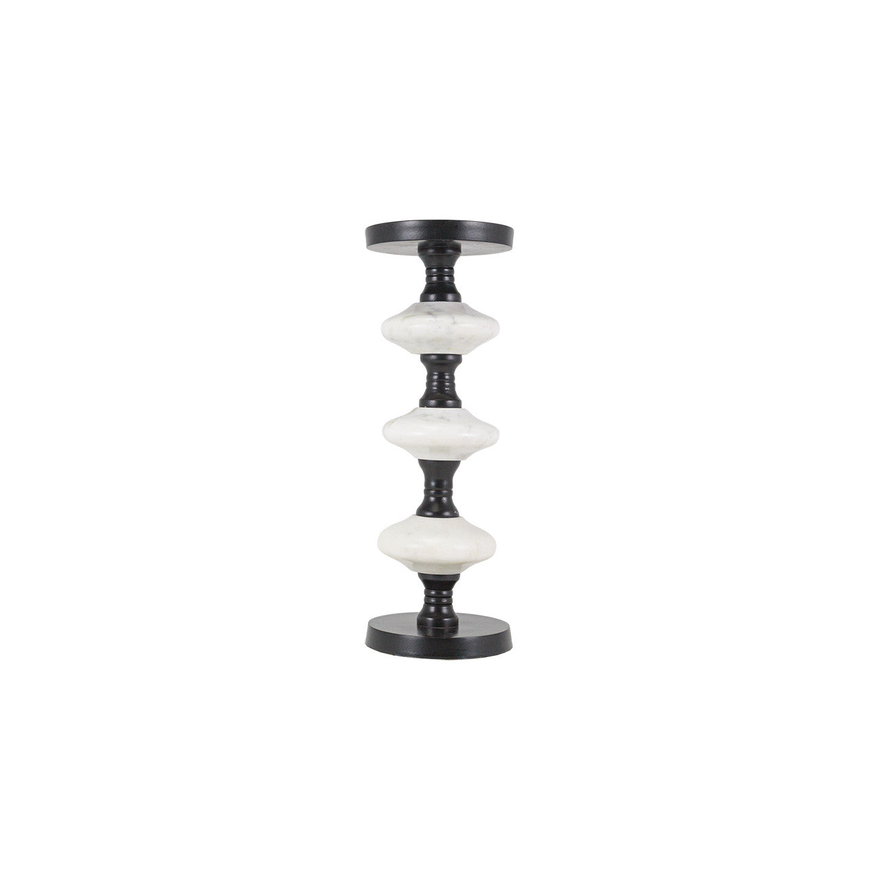 Black & White Marble Candleholder