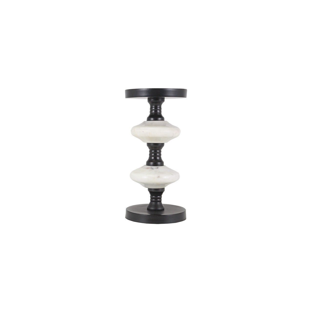 Black & White Marble Candleholder