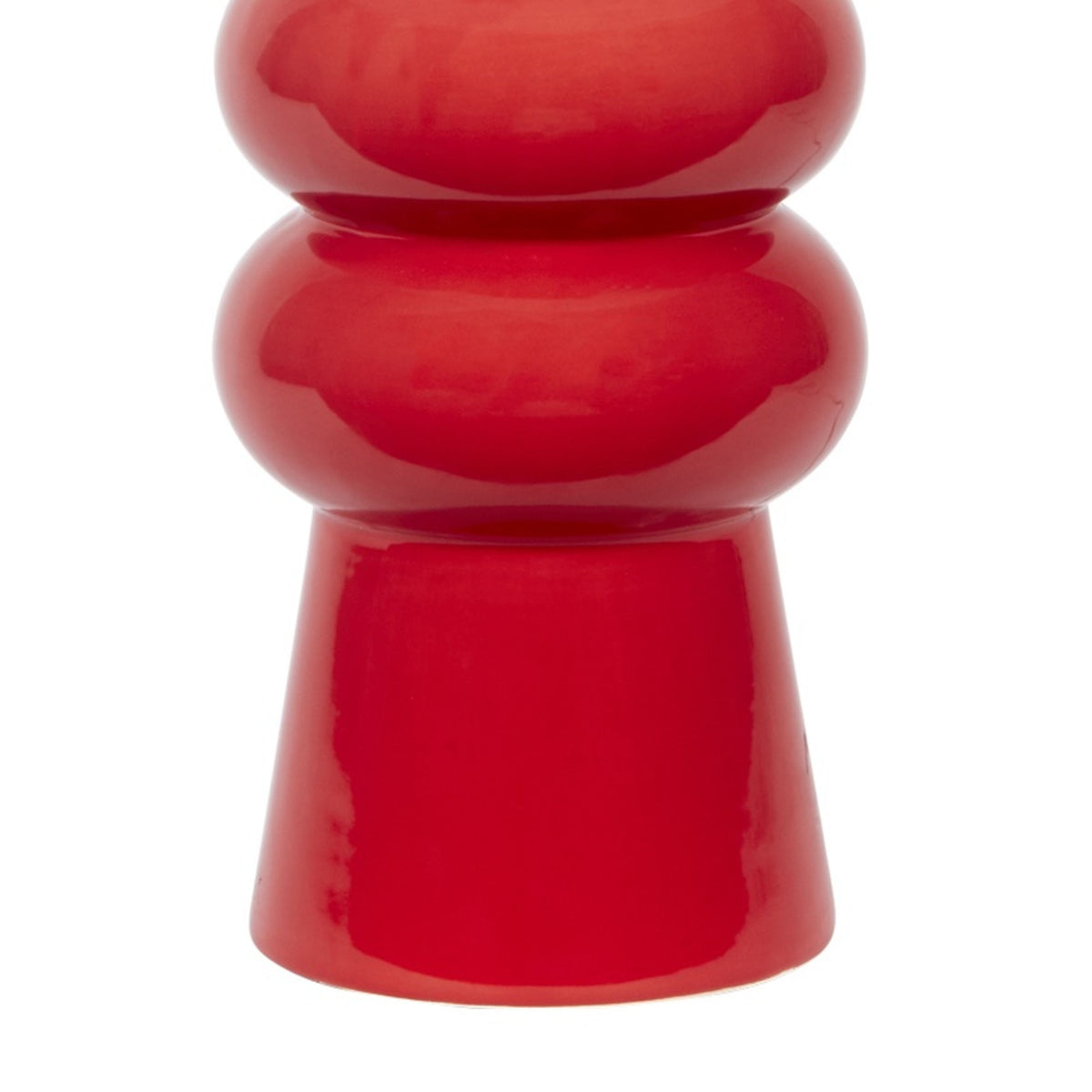 Candy Red Ceramic Mini Accent Lamp