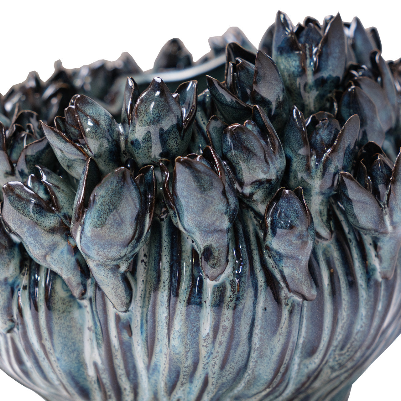 Azure Tall Flower Vase