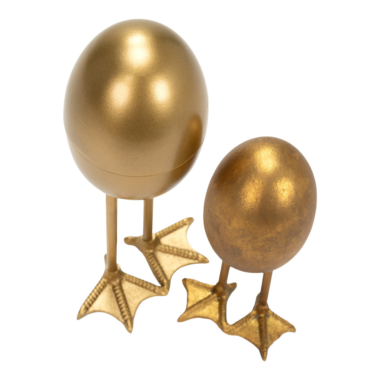 Legs Gold Egg Sculpture