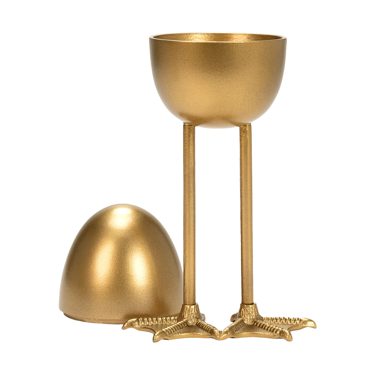 Legs Gold Egg Sculpture