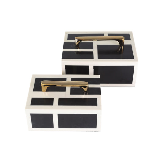 Black & White Resin Box