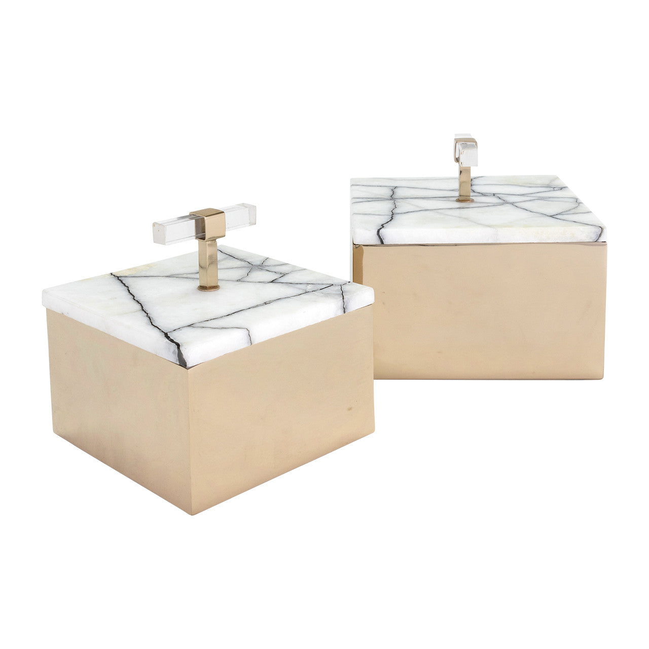Steel & Marble Decorative Box