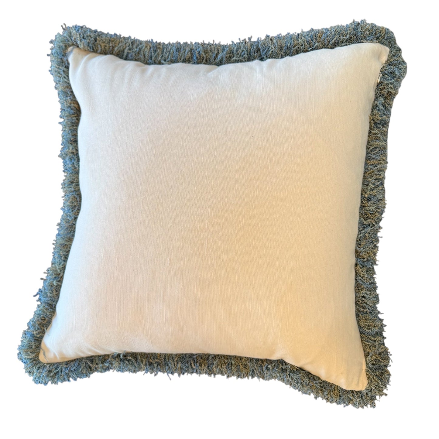 22" Blue Floral Pillow