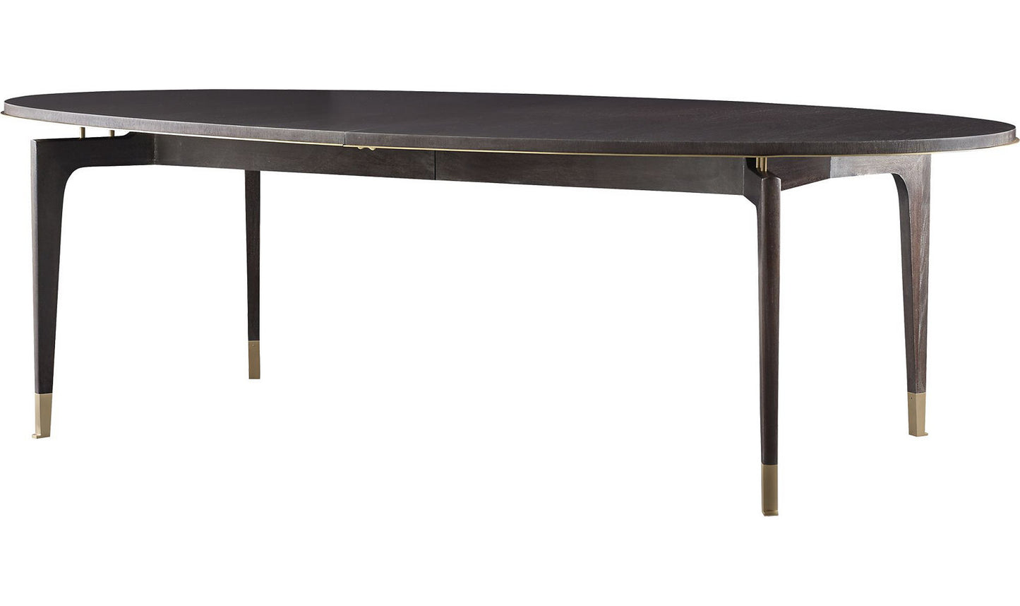 Mahogany & Brass Dining Table