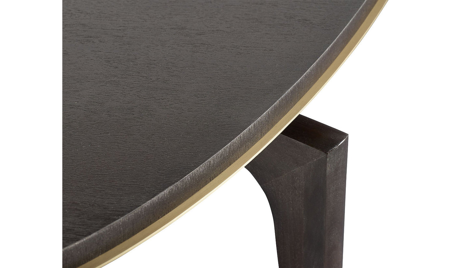 Mahogany & Brass Dining Table