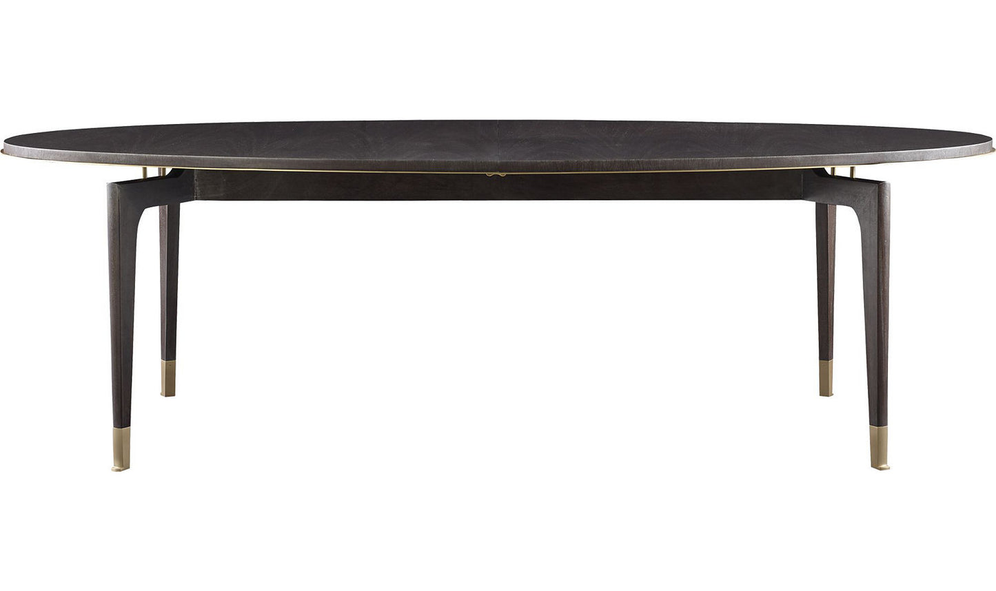 Mahogany & Brass Dining Table