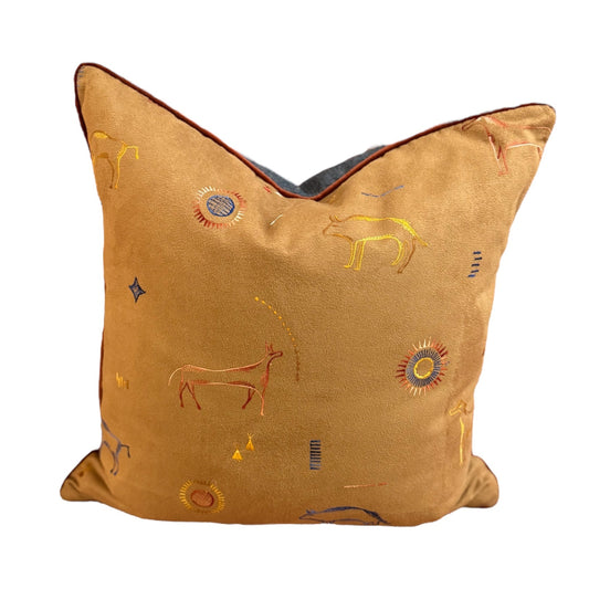 22" Animal Tapestry Pillow
