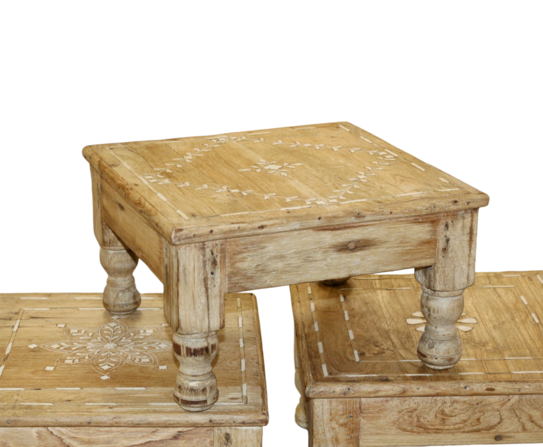 Antique Bone Inlay Riser
