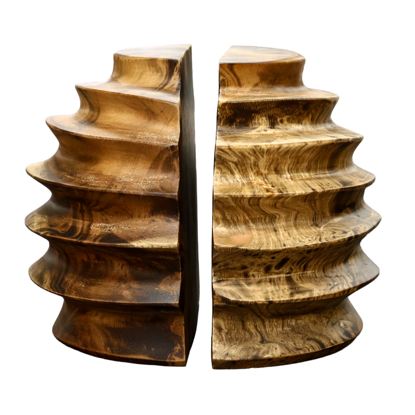 Mango Wood Bookend Set