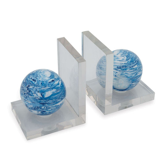 Prescott Navy Bookends