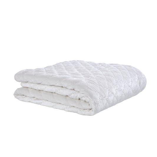 Clermont Queen Quilt in White