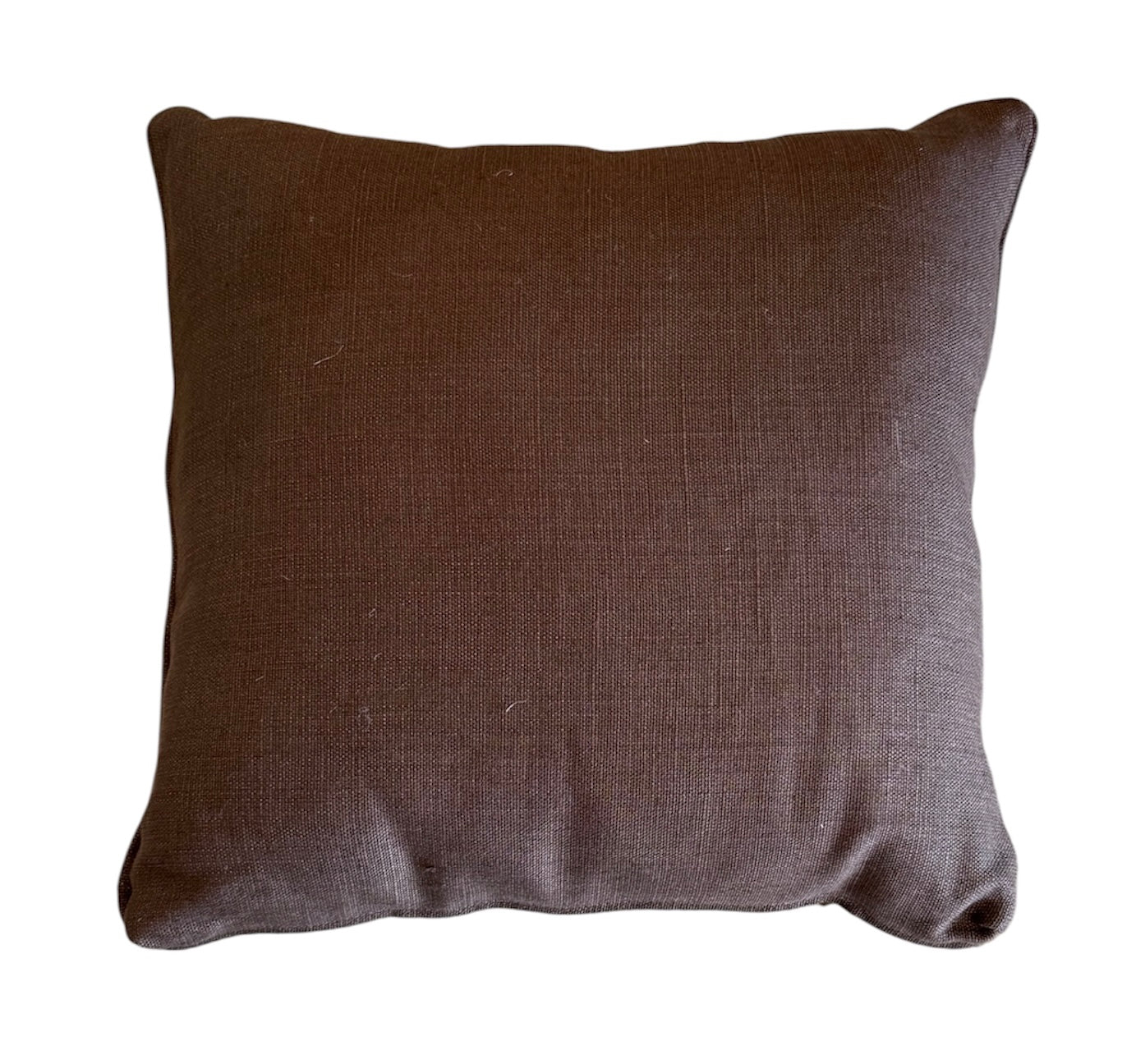 20" Brown Floral Pillow