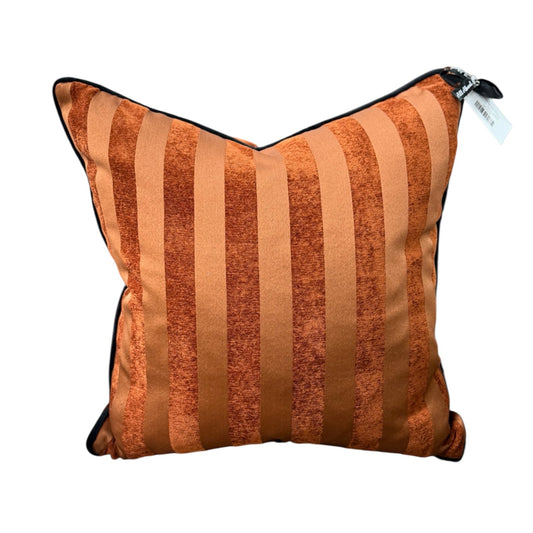 22" Rust Stripe Pillow