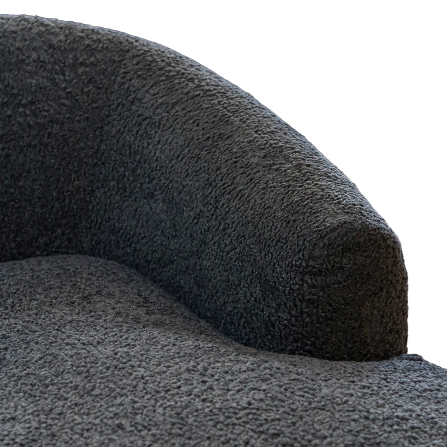 Navy Blue "Sheepskin" Chaise