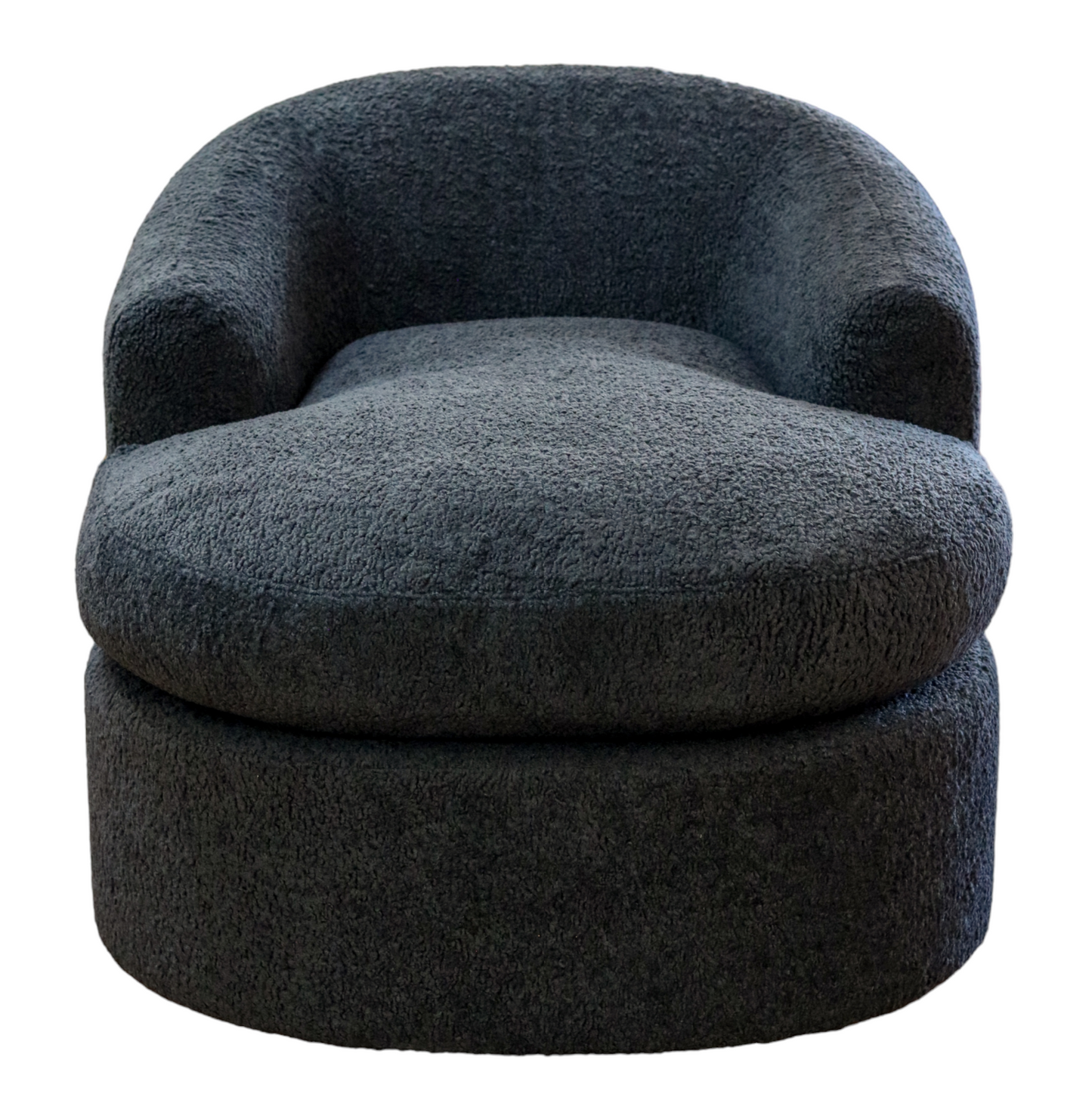 Navy Blue "Sheepskin" Chaise
