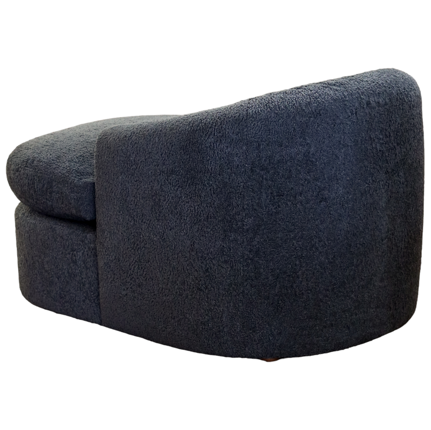 Navy Blue "Sheepskin" Chaise
