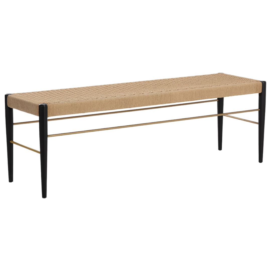 Paper Rope & Wood Bench