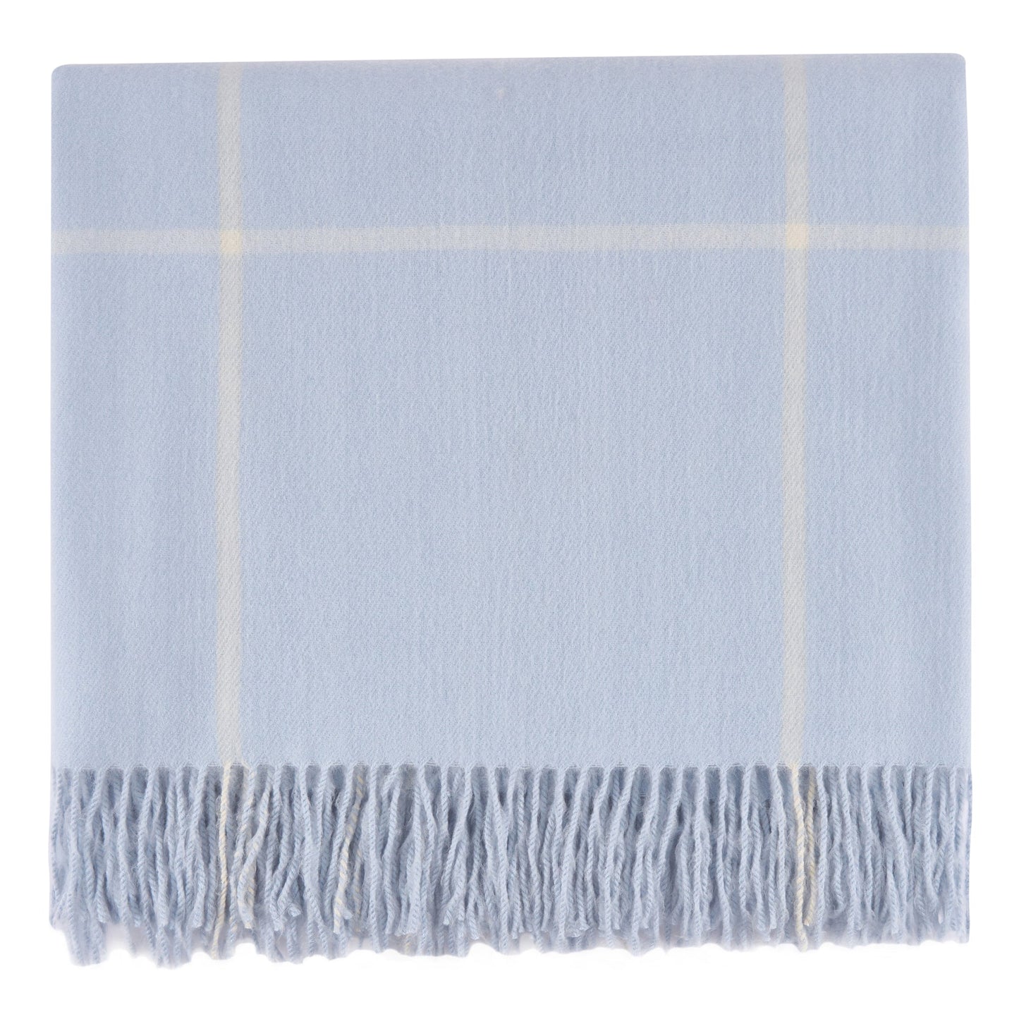 Glasgow Light Blue Throw Blanket