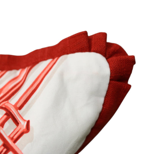 Red Bambou Pillow - 18" x 36"