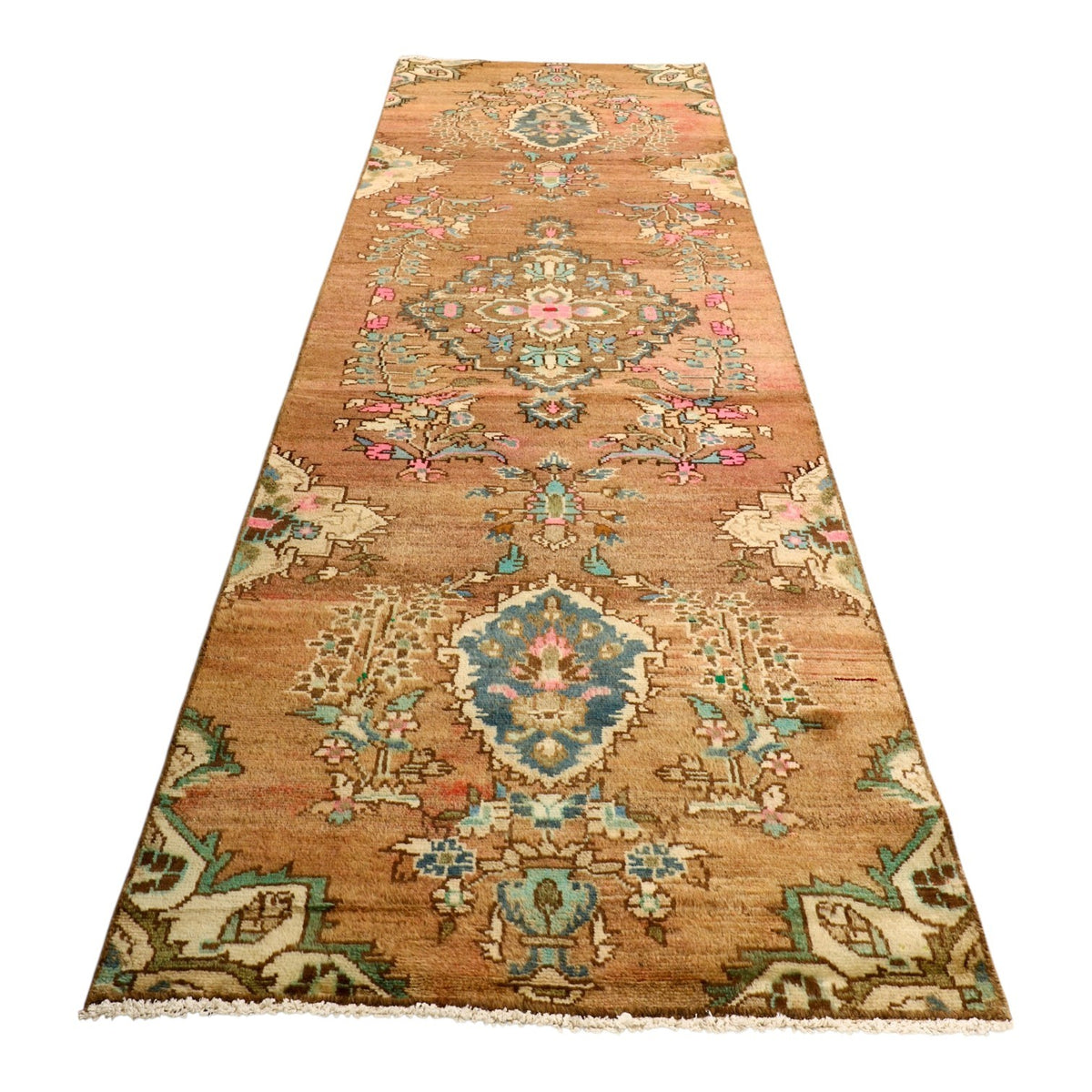 2'9" x 8'6" Orange Angora Oushak Runner
