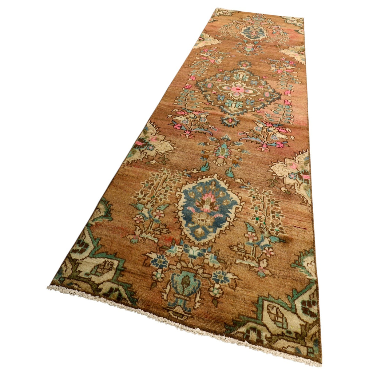 2'9" x 8'6" Orange Angora Oushak Runner