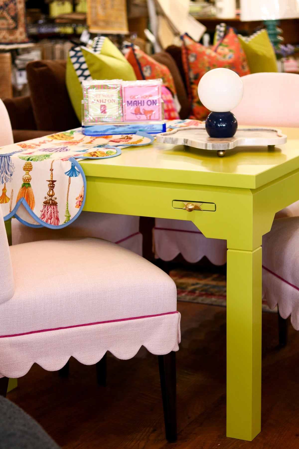 Chartreuse Game Table