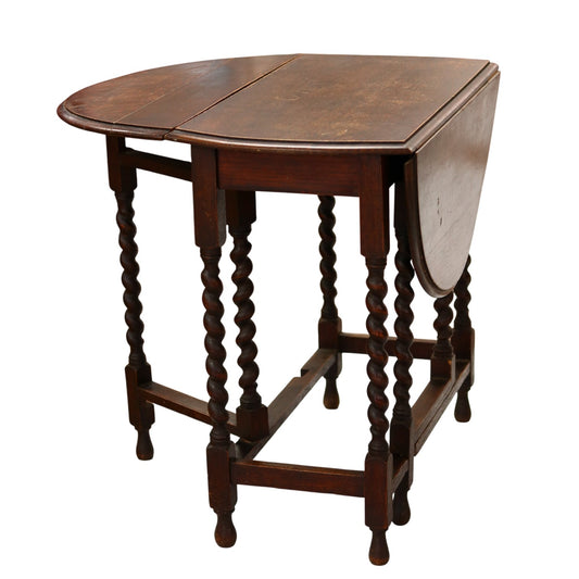 Barley Twist Gateleg Drop Leaf Table