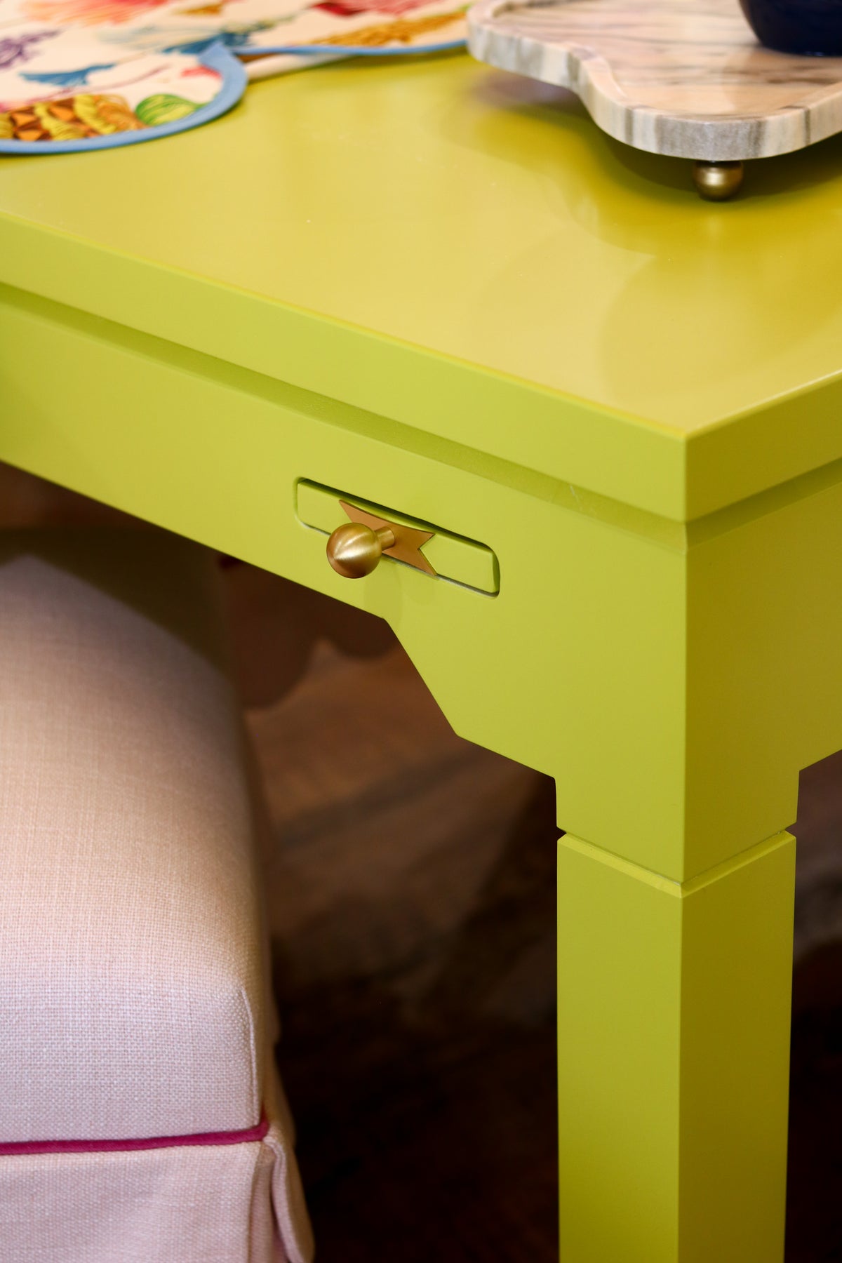 Chartreuse Game Table